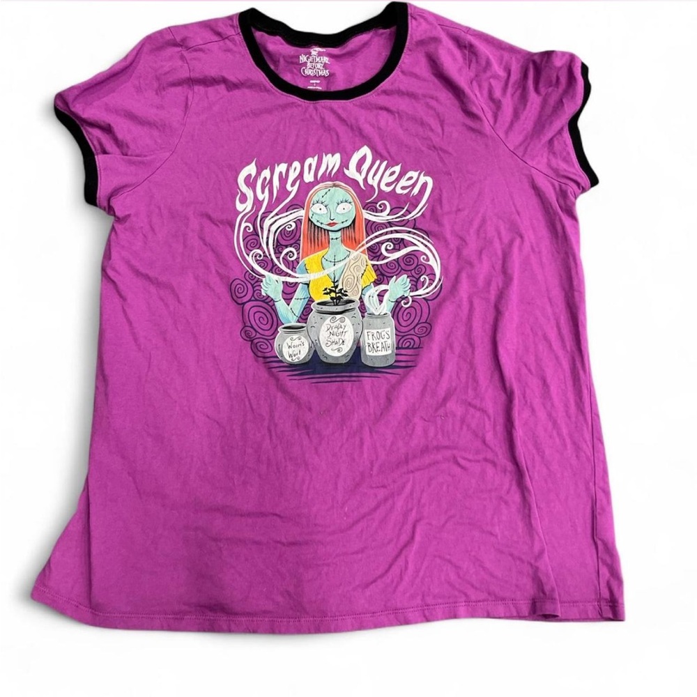 Torrid Disney nightmare before Christmas Scream Queen Purple Tee 1x